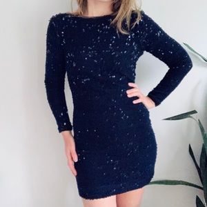 Navy Blue Sequin Dress | Poshmark